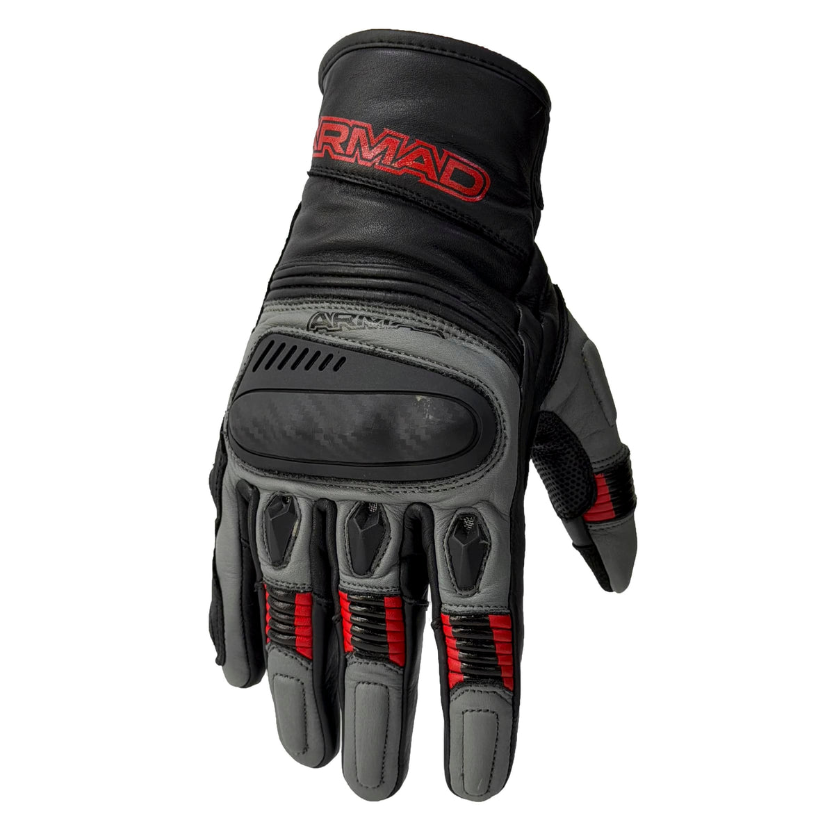 Guantes Para Moto Armad Gear Hiver cuero Touch Protecciones