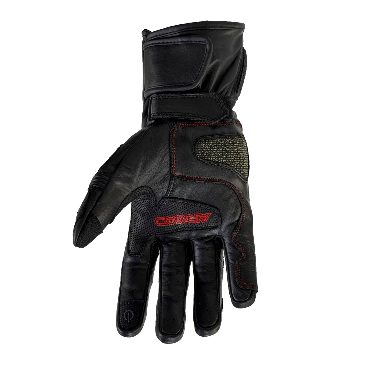 Guantes para moto armad gear mike gp touch cuero largo