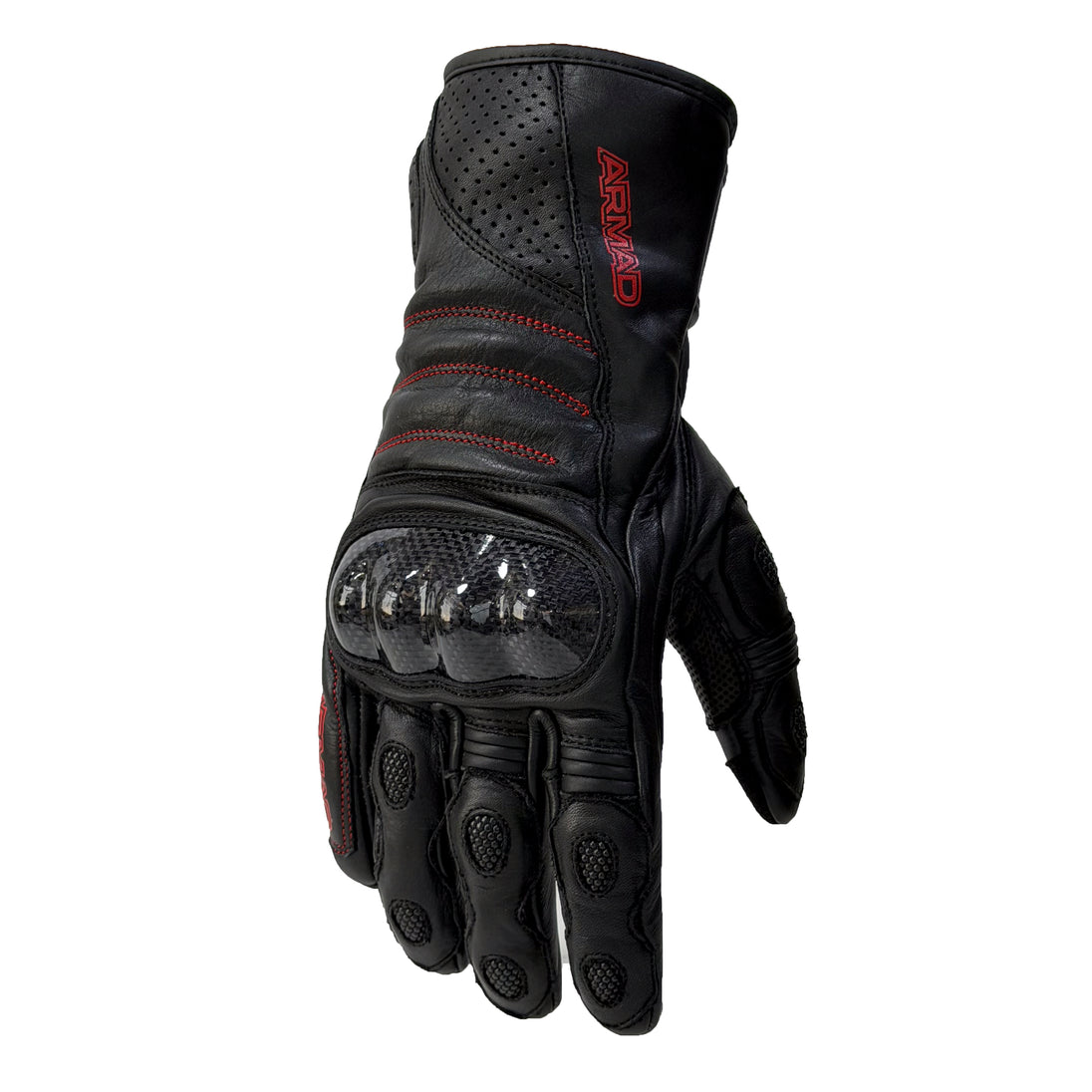 Guantes para moto armad gear mike gp touch cuero largo