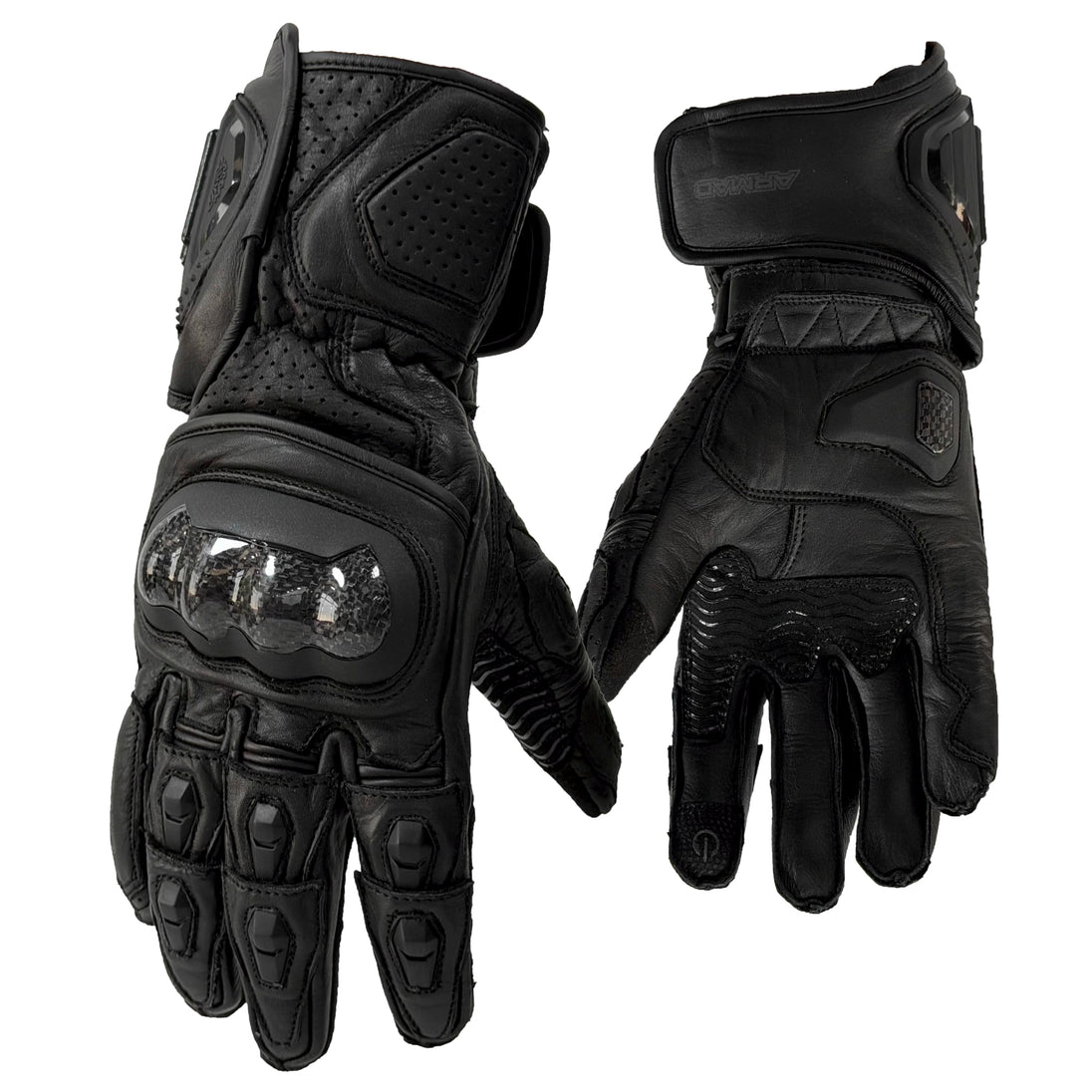 Guantes para moto armad gear range cuero largos