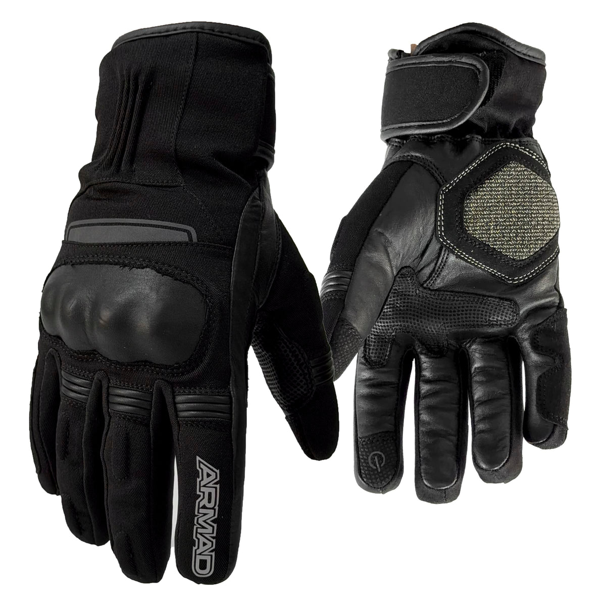 Guantes para moto armad gear rain invierno touch