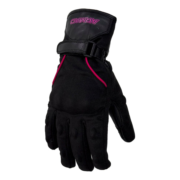 Guantes Moto Armad Gear Reya Lady mujer Touch Cuero Invierno