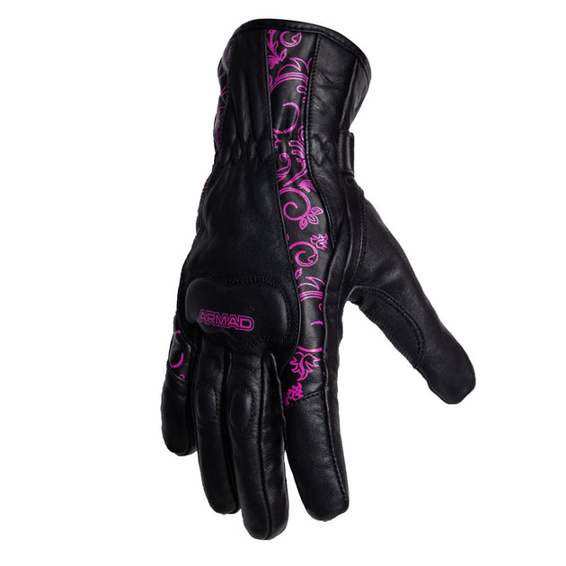 Guantes Para Moto Armad Gear Belen Mujer Cuero Thinsulate 3m