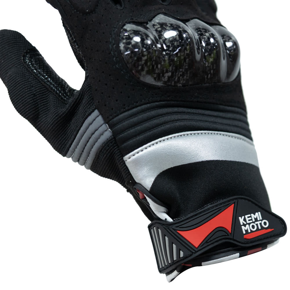 Guantes para moto kemimoto SC-034D con protecciones touch