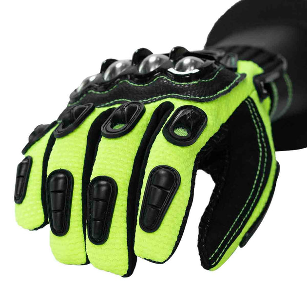GUANTES MOTO MADBIKE MAD10B CON PROTECCIONES VD