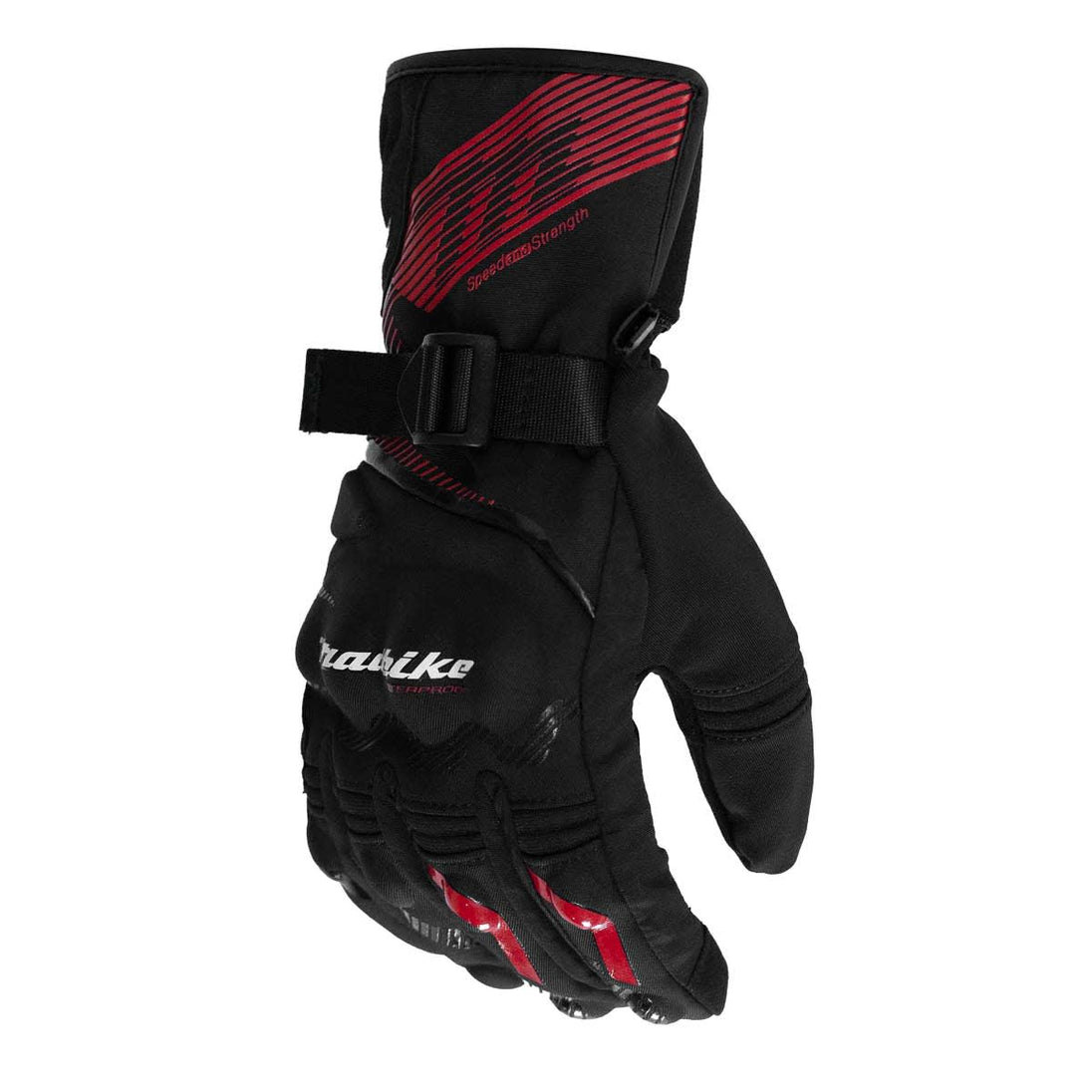 Guantes para moto largos madbike mad65 con protecciones touch invierno rj