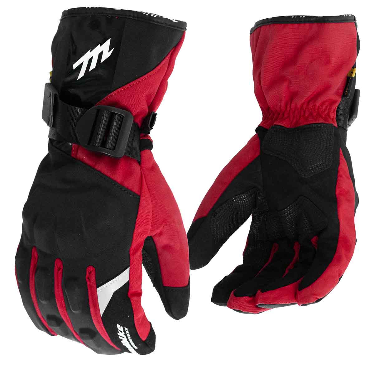 Guantes para moto largos madbike mad68 con protecciones touch invierno rj
