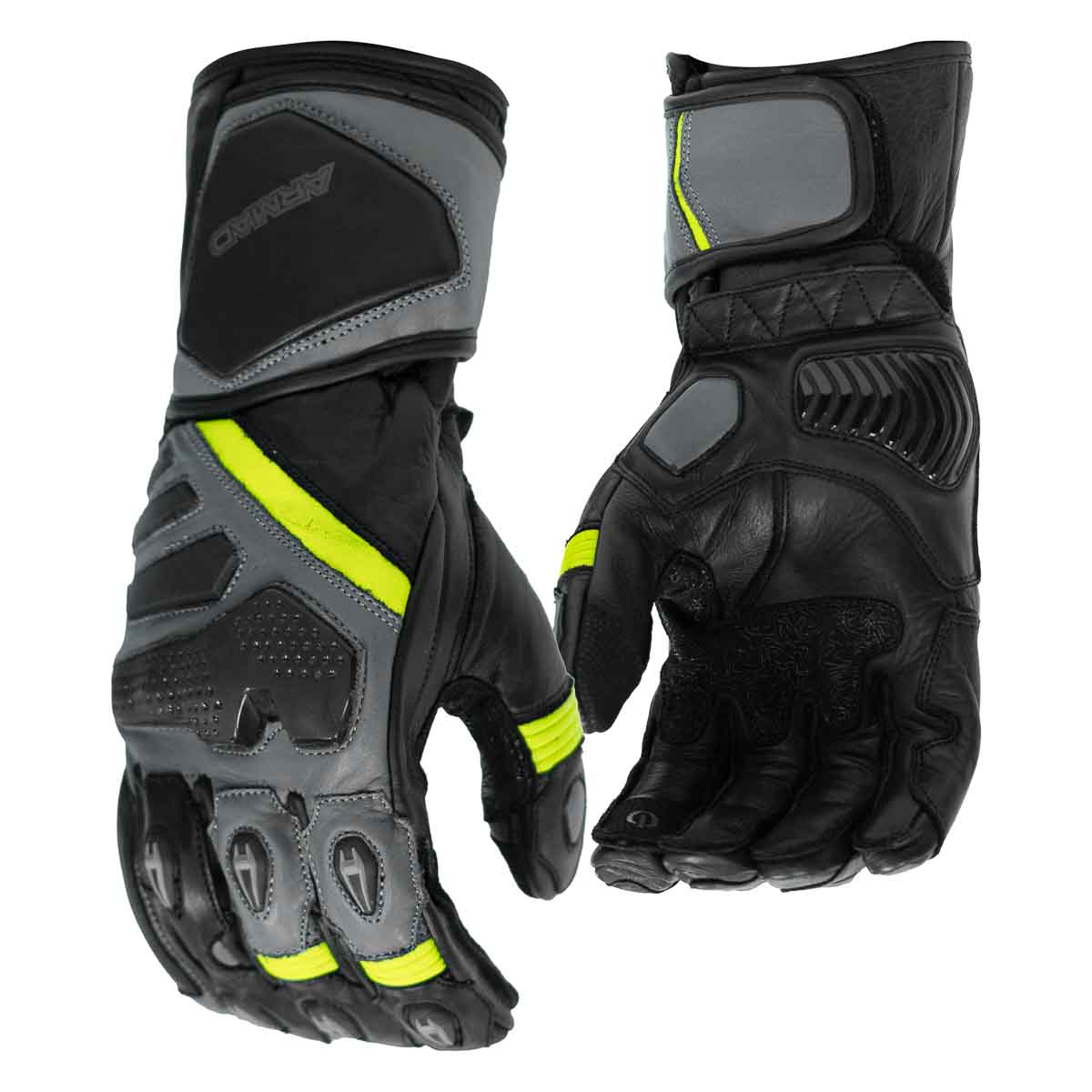 Guantes Para Moto Armad Gear Roam Cuero Largos Touch