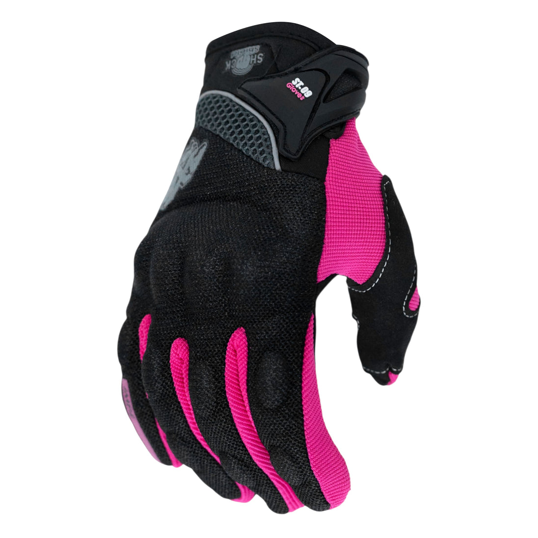 Guantes Moto Axe Con Protecciones St09 pink Touch