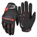 Guantes para moto ones again mg02 negro / rojo