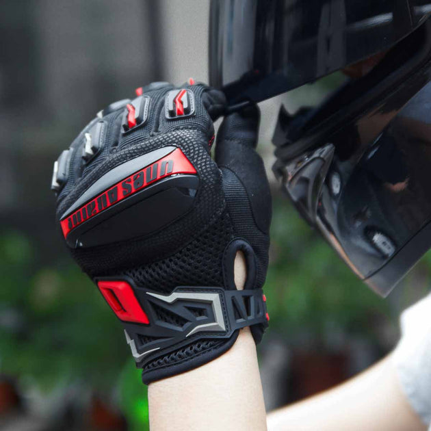 Guantes para moto ones again mg02 negro / rojo
