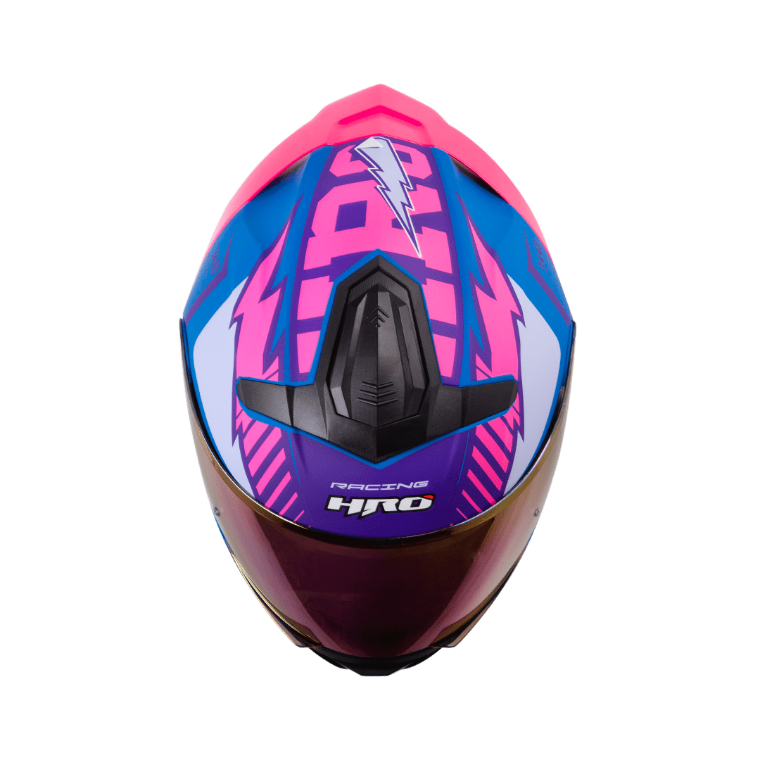 Casco Moto Hro 3440dv track spec az fc Abatible Sun Visor Certificación Dot