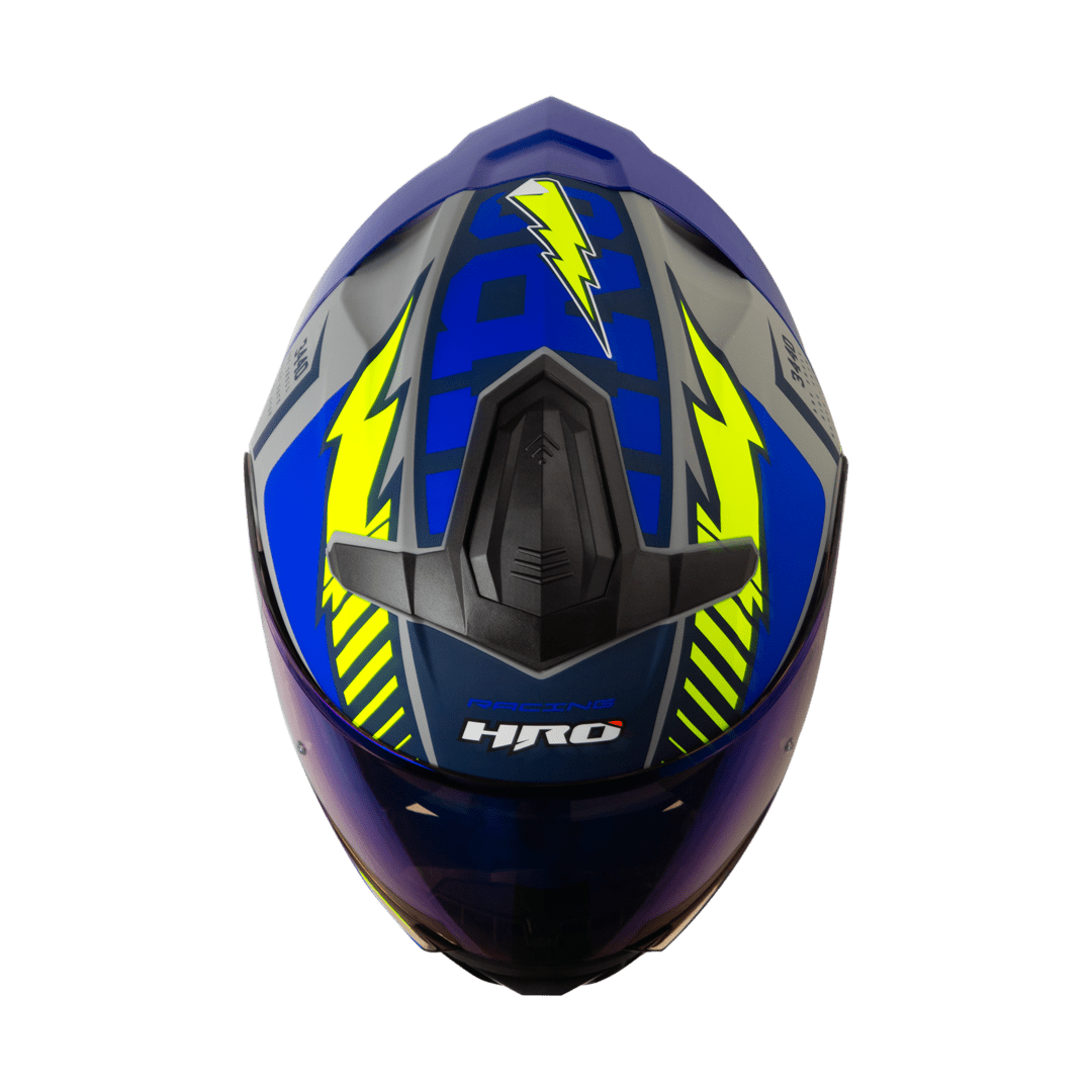 Casco Moto Hro 3440dv track spec gr am Abatible Sun Visor Certificación Dot