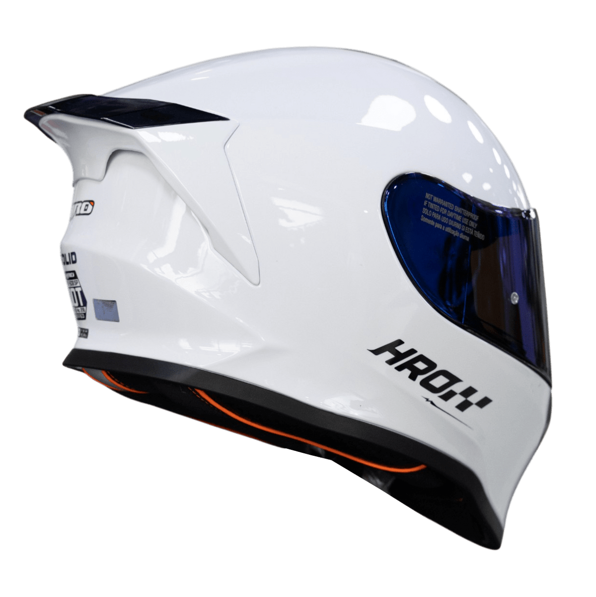 Casco moto hro 506 solid bco integral norma DOT