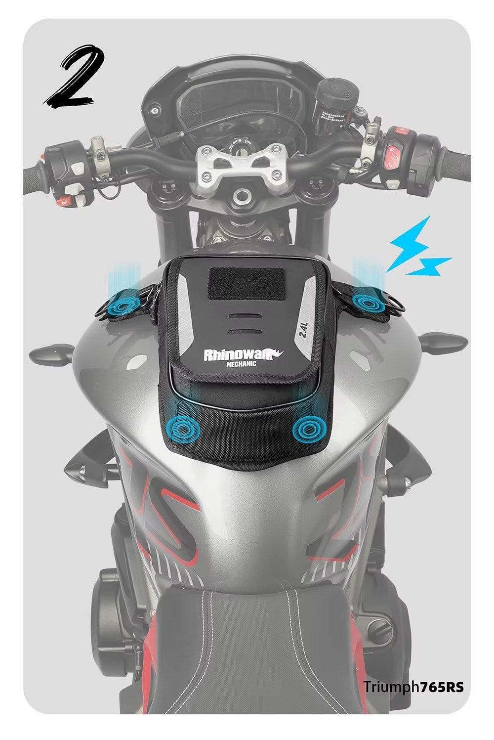 Muslera bolso de estanque rhinowalk mechanic mjx2008wt 2,4 litros