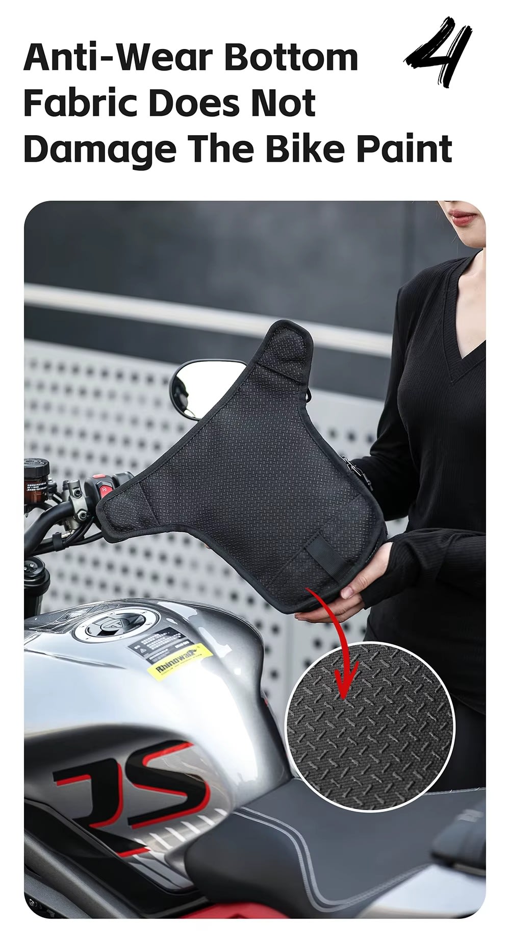 Muslera bolso de estanque rhinowalk mechanic mjx2008wt 2,4 litros
