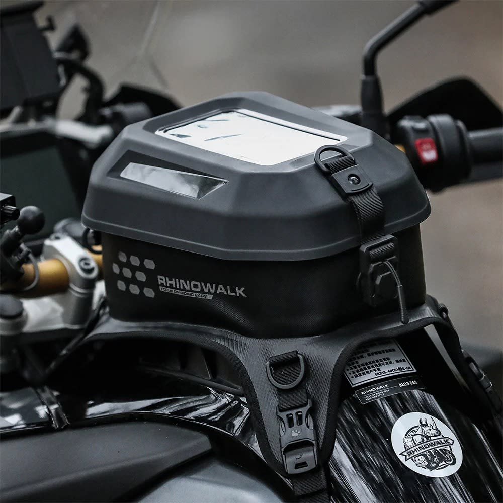 Bolso estanque moto rhinowalk mtr2506 rígido compatible con pantallas touch