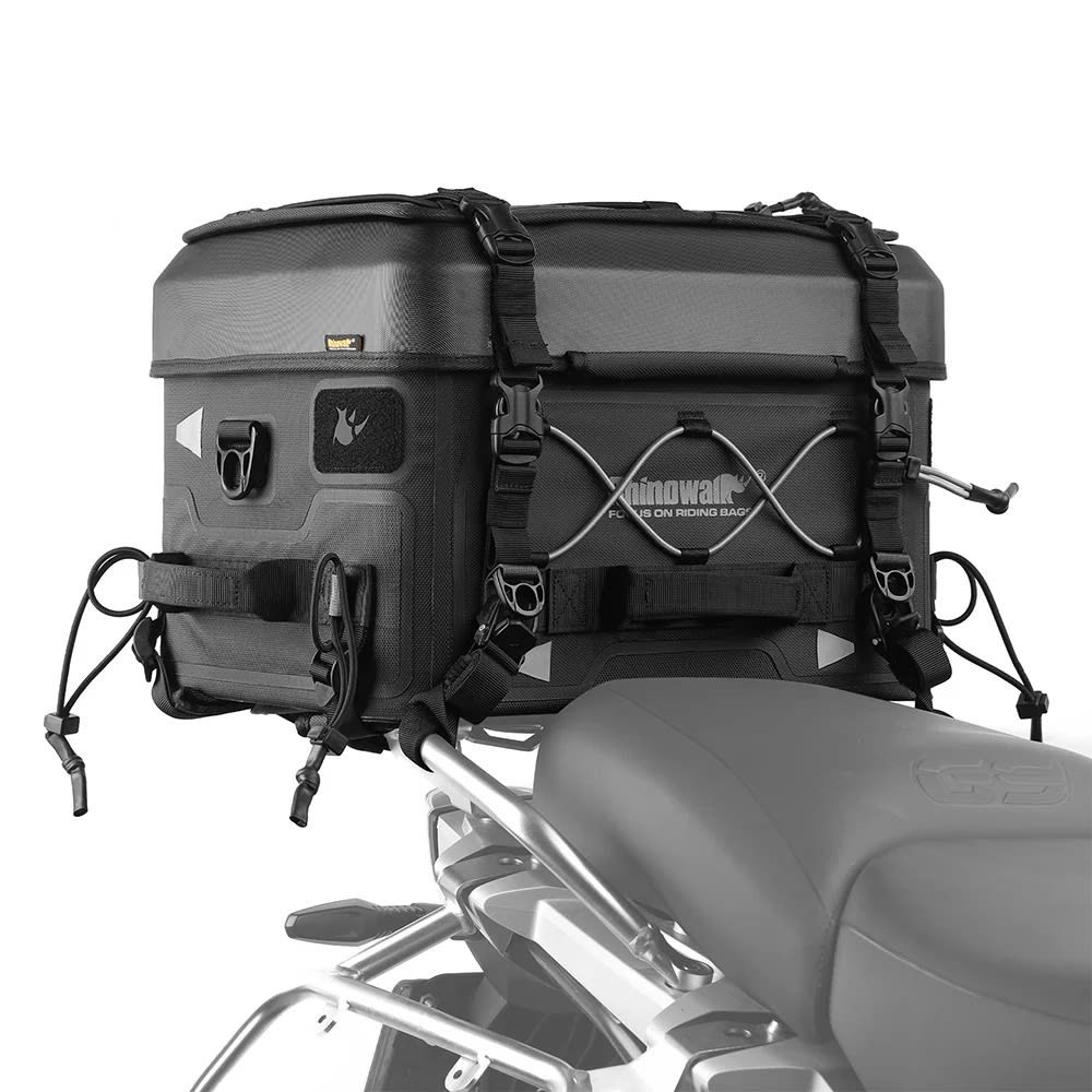 Bolso moto top case rhinowalk mft2305 tactical 36lts impermeable