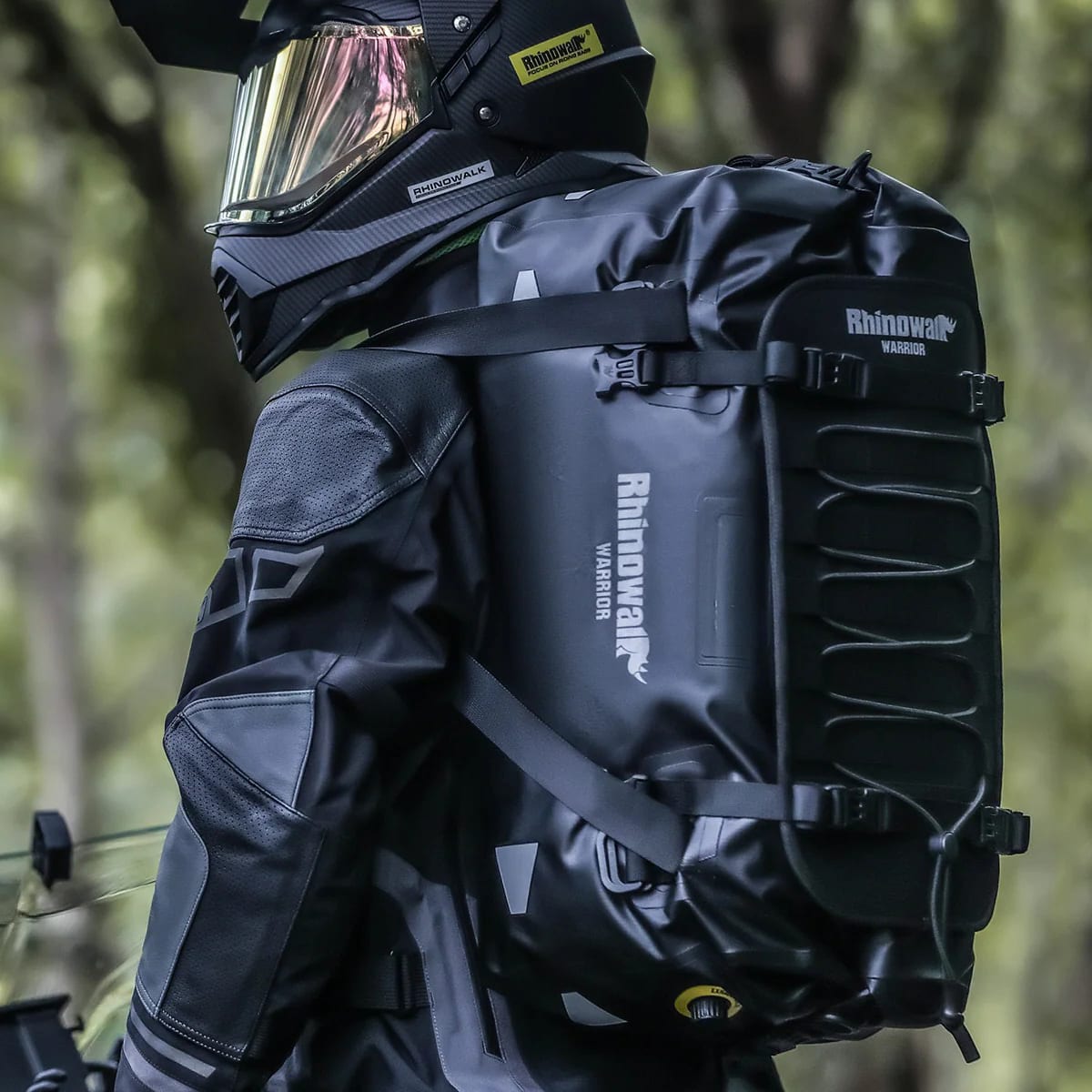 Bolso cola moto rhinowalk mys2405 warrior 65lts impermeable