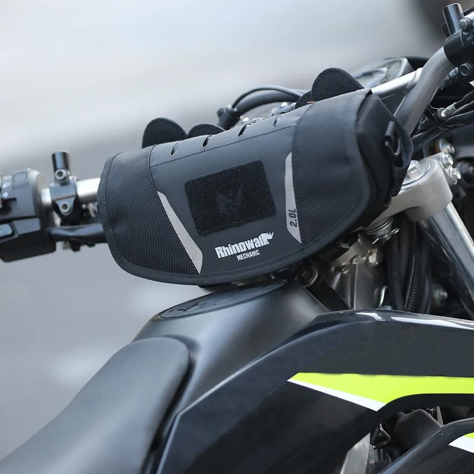 Bolso manillar rhinowalk mechanic mjx2010 2lts para moto