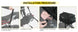 Bolso cola para moto rhinowalk MT4060 40 a 60 litros expandible impermeable