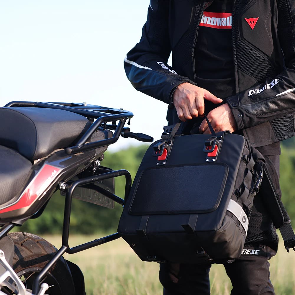 Bolso lateral para moto rhinowalk MT2040 25 litros impermeable