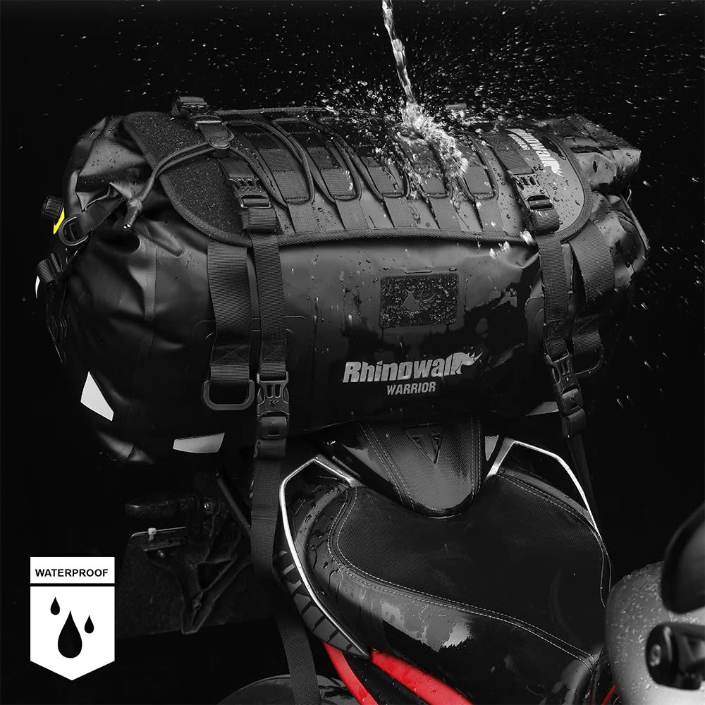 Bolso cola moto rhinowalk mys2403 warrior 40lts impermeable