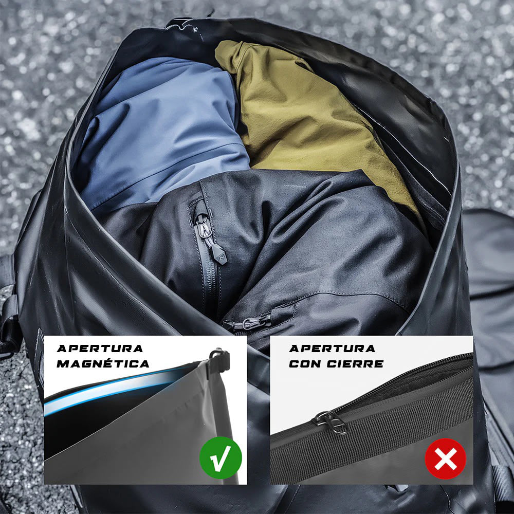 Bolso cola moto rhinowalk mys2403 warrior 40lts impermeable