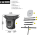 Muslera bolso de estanque rhinowalk mechanic mjx2008wt 2,4 litros