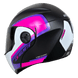 Casco moto ich 3110 xpacer fc abatible con sun visor certificación dot