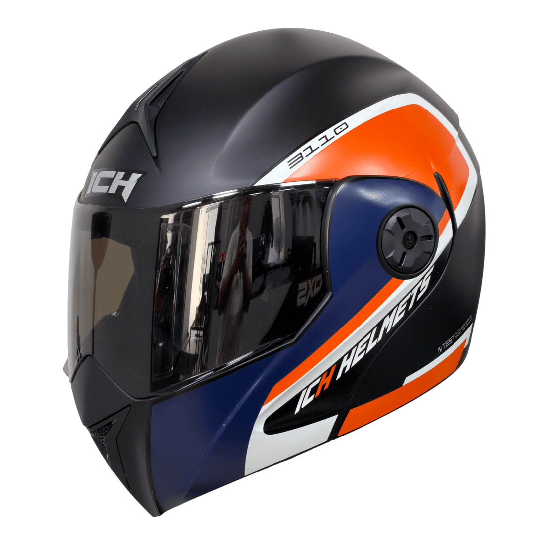 Casco moto ich 3110 xpacer nj abatible con sun visor certificación dot