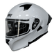 Casco moto ich 3120 solid blanco abatible con sun visor certificación dot 3cv