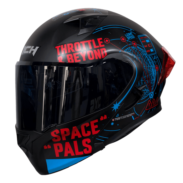 Casco moto ich 3120 infinity rj abatible con sun visor certificación dot