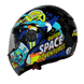 Casco moto ich 3110 jr astro fight az abatible con sun visor certificación dot