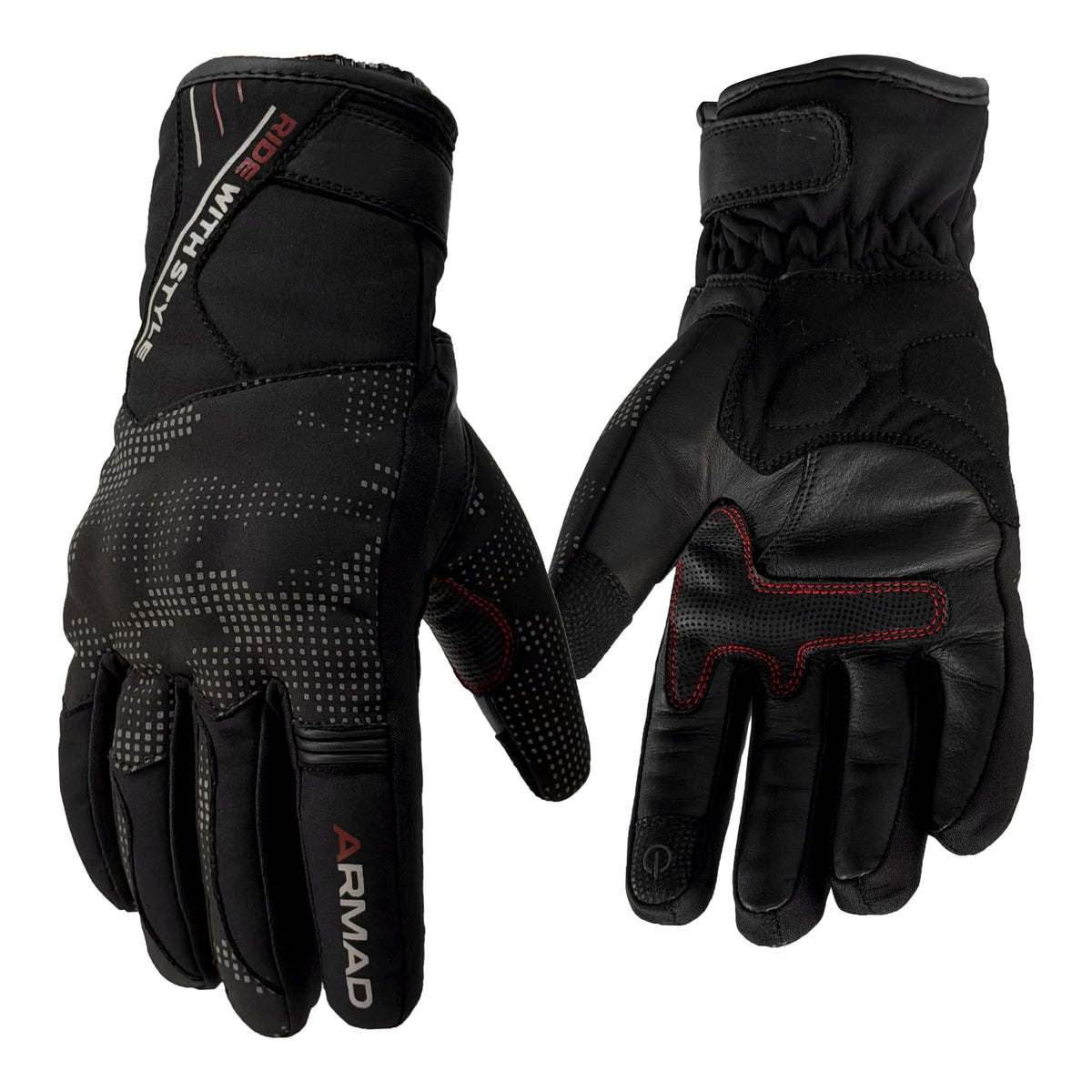 Guantes para moto armad gear rollan invierno touch