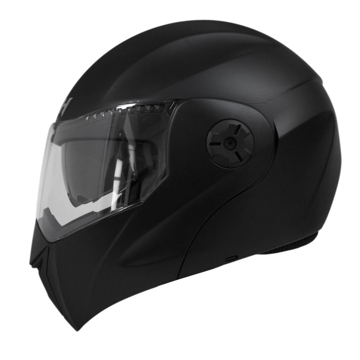 Casco moto ich 3110 junior solid ng mate abatible con sun visor certificación dot