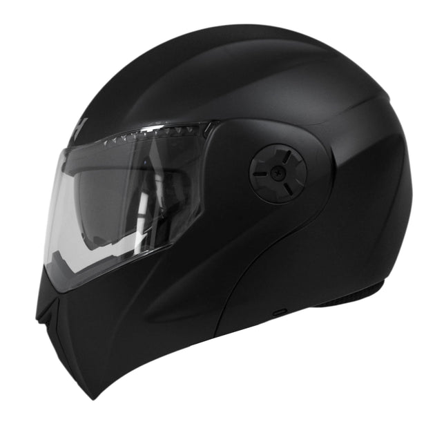 Casco moto ich 3110 junior solid ng mate abatible con sun visor certificación dot