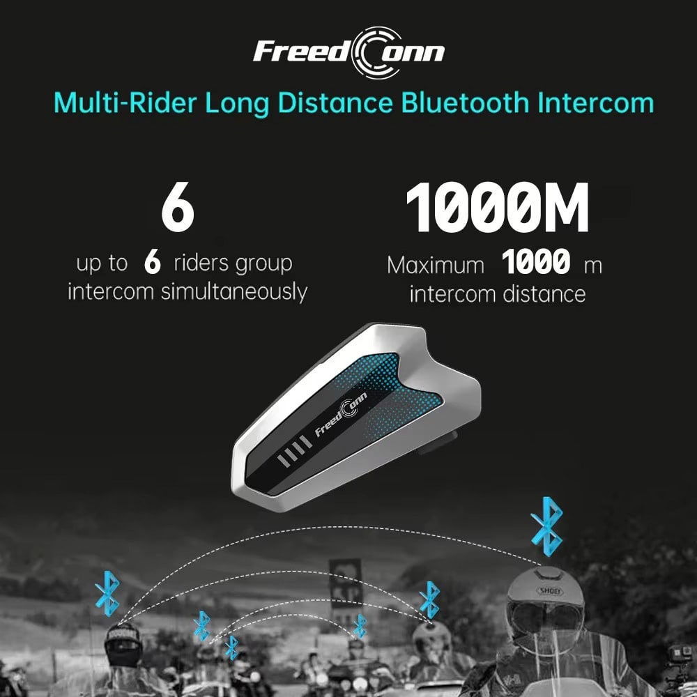 Manos libres freedconn Hero para casco moto IP67 intercomunicador