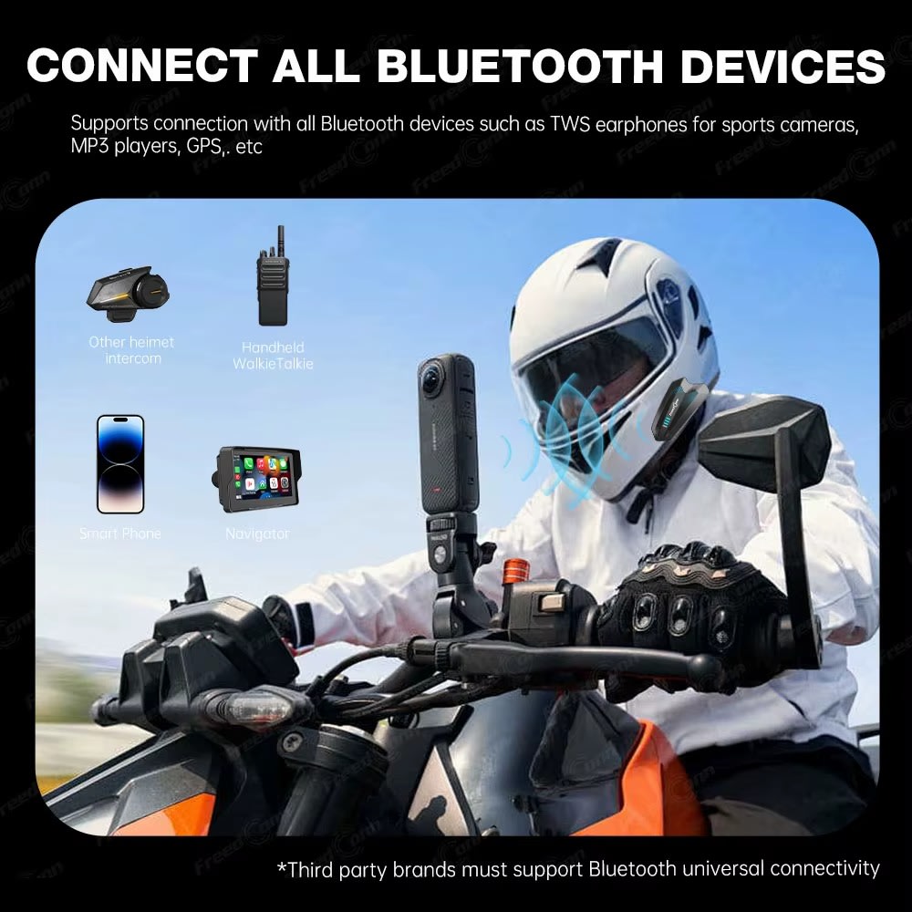 Manos libres freedconn Hero para casco moto IP67 intercomunicador