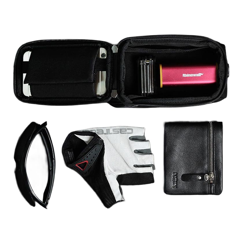 Bolso soporte celular rhinowalk rk18335 para moto