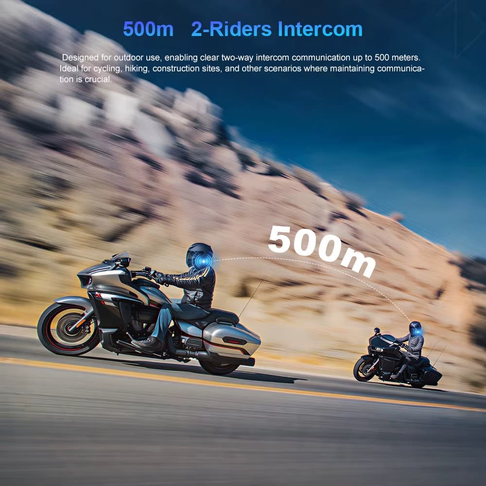 Manos libres freedconn ky v2 para casco moto ip65 intercomunicador