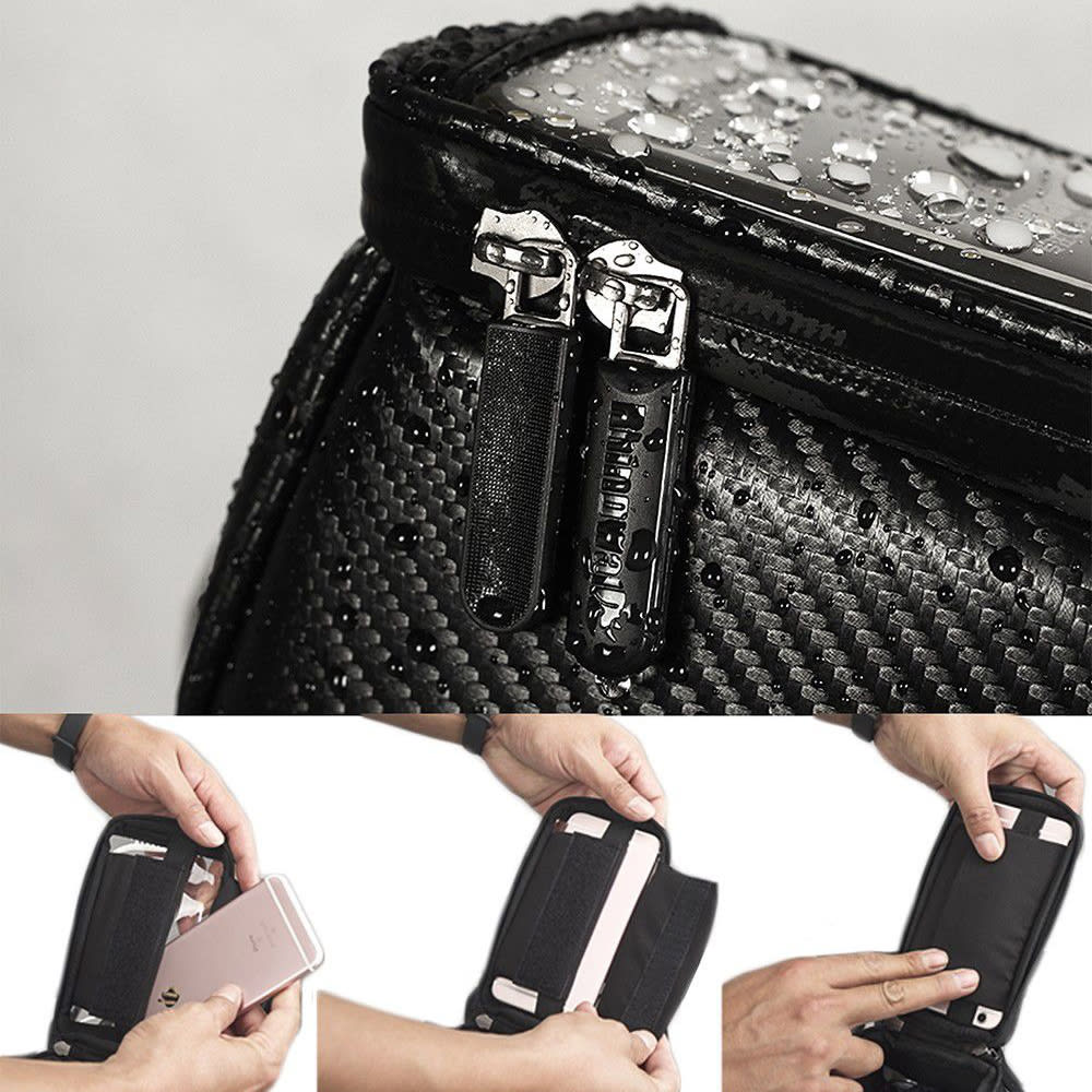 Bolso soporte celular rhinowalk rk18335 para moto