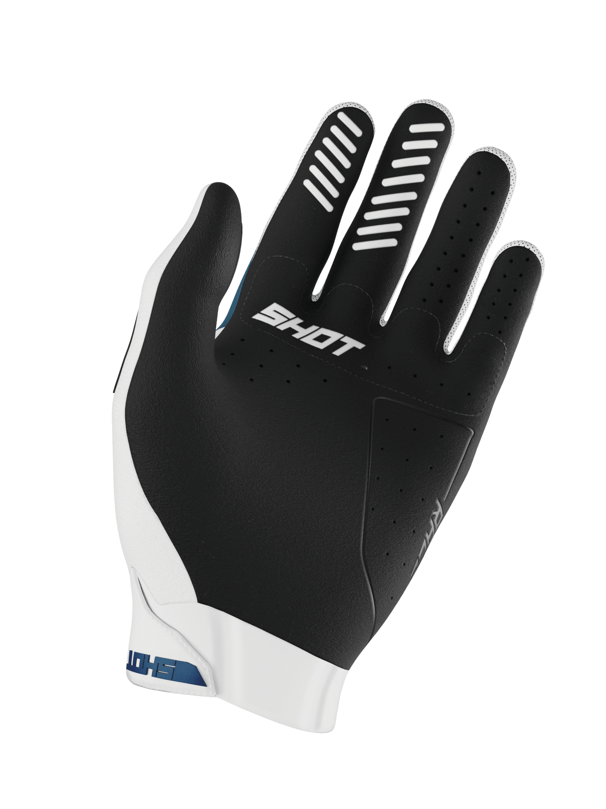 Guantes moto shot race kid evo petrol blue motocross enduro niño