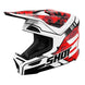 Casco moto shot furious kid flash red glossy motocross enduro niño