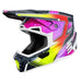 Casco moto shot lite racing blue neon yellow pearly motocross enduro