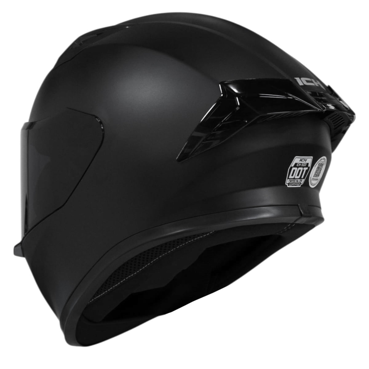 Casco moto ich 503 integral solid n.m sm certificación dot qr