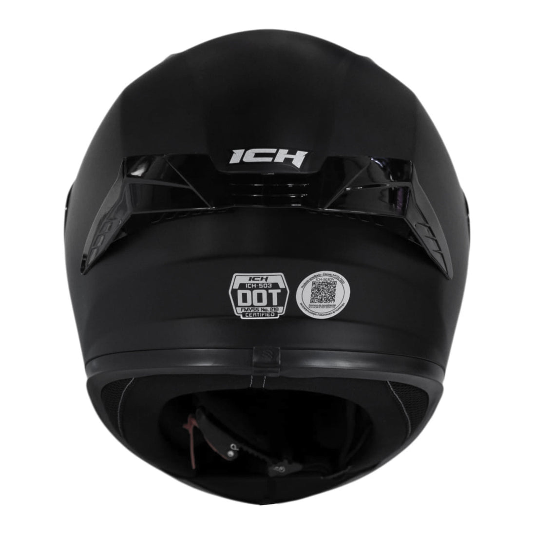 Casco moto ich 503 integral solid n.m sm certificación dot qr
