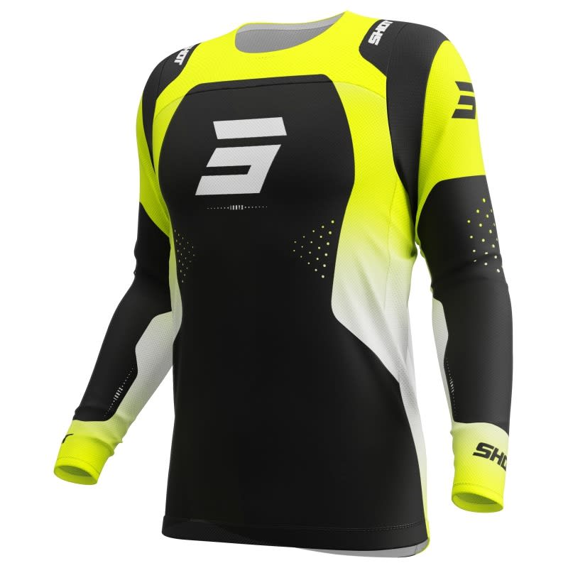 Polera moto shot contact oinyx neon yellow motocross enduro