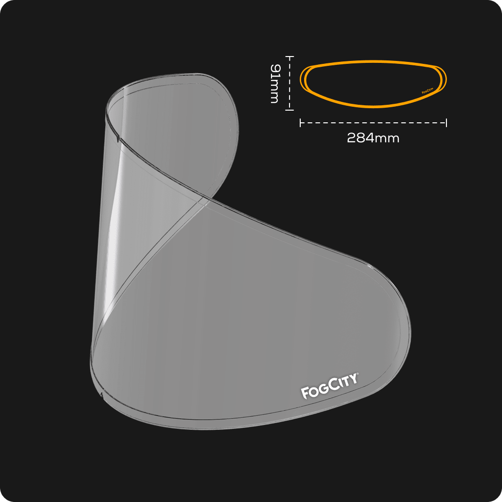 Lamina fogcity easy medium anti empañamiento para casco moto universal