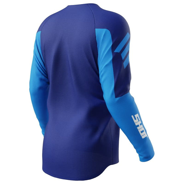 Polera moto shot draw private blue motocross enduro